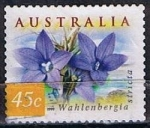 Sellos de Oceania - Australia -  Wahlenbergia Stricta (4)