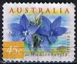 Sellos de Oceania - Australia -  Wahlenbergia Stricta (9)