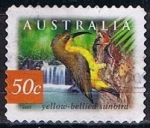 Stamps Australia -  Yelloza-Bellred sunbird (2)