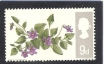 Stamps United Kingdom -  Flores.