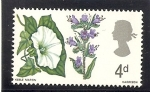 Stamps United Kingdom -  Flores.