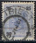 Stamps Austria -  Scott  77  Emperador Francisco Jose (4)