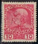 Stamps Austria -  Scott  115  Emperador Francisco Jose (3)