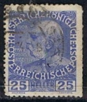 Stamps Austria -  Scott  118a  Emperador Francisco Jose (8)