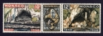 Stamps Monaco -  CONJUNTO DE TRES SELLOS APARICION DE LOURDES 1858-1958
