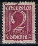 Stamps Austria -  Scott  304  Cifras (5)