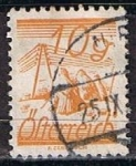 Stamps Austria -  Scott  311  Fields Crossed by Telegraph