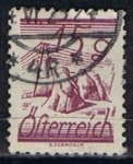 Stamps Austria -  Scott  313  Fields Crossed by Telegraph