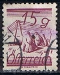 Stamps Austria -  Scott  313  Fields Crossed by Telegraph (7)