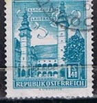 Stamps Austria -  Scott  622A  County seat Klagenfurt