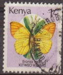 Sellos de Africa - Kenya -  Kenia 1988 Scott 430 Sello º Fauna Mariposa Butterflies Eronia Leda timbre, francobollo KENYA 