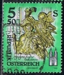 Stamps Austria -  Scott  1600  Death wooden estatua de Jose Stammel (4)