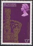 Stamps United Kingdom -  25º ANIV DE LA CORONACIÓN DE ISABEL II