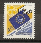 Stamps Spain -  Mercado Único Europeo