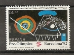 Stamps Spain -  Barcelona'92. VII Serie pre-Olímpica