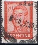 Sellos de America - Argentina -  Scott  698A  Jose San Martin (2)