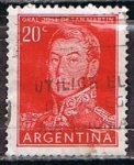 Sellos de America - Argentina -  Scott  628  Jose San Martin (2)