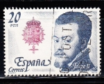 Stamps Spain -  E2553 Felipe II  (291)