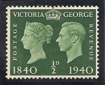 Stamps United Kingdom -  Centenario del sello (1840-1940)