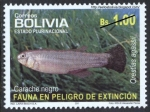 Sellos de America - Bolivia -  Fauna en peligro de extinción - Peces