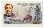 Sellos de America - Chile -  Centenario Fallecimiento Carlos Condell