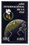 Stamps Chile -  Año Internacional de la Paz