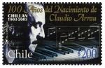 Sellos de America - Chile -  100 Años Nacimiento Claudio Arrau