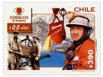 Stamps Chile -  100 Años Codelco 