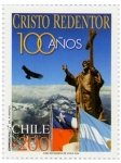 Stamps Chile -  100 Años Cristo Redentor