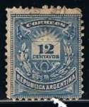 Stamps Argentina -  Scott  45  Cifras