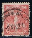 Stamps Argentina -  Scott  291  Alegoria Pan-America