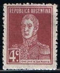 Sellos de America - Argentina -  Scott  327  General San Martin