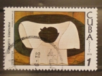 Stamps Cuba -  pintores cubanos, el mantel blanco,  amelia pelaez