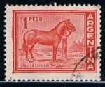 Stamps Argentina -  Scott  689  Aninales domesticos (Caballo)