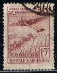 Sellos de America - Argentina -  Scott    C53  Avion y cataratas Iguazul