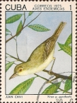 Stamps Cuba -  Aves Endémicas. Juan Chivi, Vireo gundlachi.