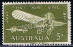 Stamps Australia -  Scott  382  Avion Bleriot 60