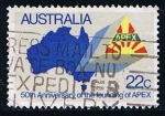 Stamps Australia -  Scott  778  Mapa de Australia y Enblema