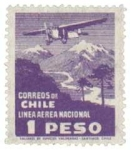 Stamps Chile -  LINEA AEREA NACIONAL - PAISAJES