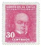 Stamps Chile -  “CENTENARIO DE LA CONSTITUCION” 1833-1933