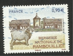 Stamps France -  4444 - edificio y carnero merino