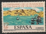 Stamps Spain -  V Centenario de la fundación de Las Palmas de Gran Canaria. Ed 2479