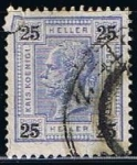 Stamps Austria -  Scott  77  Emperador Francisco Jose