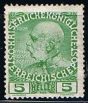 Stamps Austria -  Scott  113  Francisco Jose