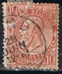 Stamps Belgium -  Scott  65  Leopoldo II