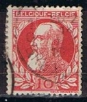 Stamps Belgium -  Scott  85  Rey  Leopoldo (5)