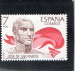 Sellos de Europa - Espa�a -  2489- JOSE DE SAN MARTIN