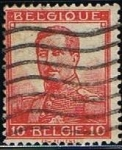 Stamps Belgium -  Scott  103 Rey Alberto I (2)