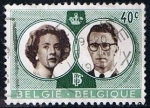 Stamps Belgium -  Scott  560  Rey Baduino y Reina Fabiola