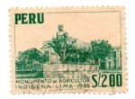 Sellos de America - Per -  -LIMA-1953-MONUMENTO INDIGENA-SERIE